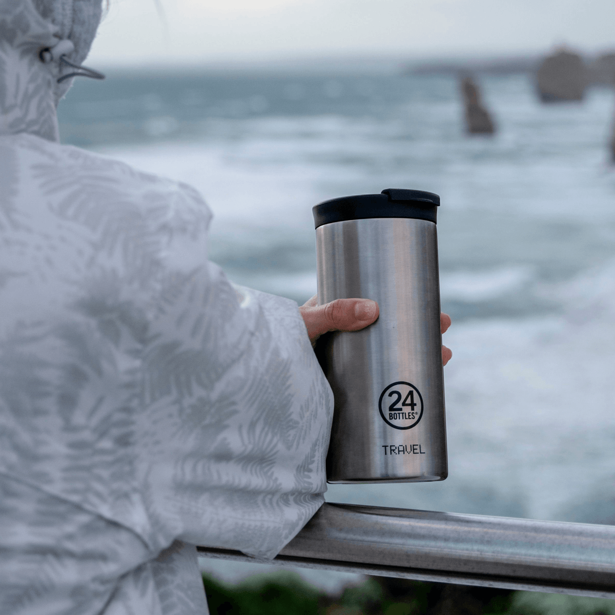 Travel Tumbler | Brushed Steel - 600 ml